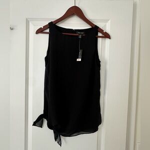 NWT White House Black Market Black Sleeveless Tank Top